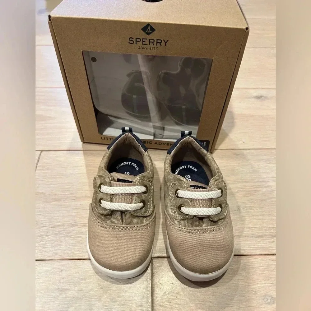 Sperry Unisex-Baby camouflage Spinnaker Crib Jr Washable Sneaker NIB Size 3